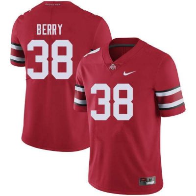 NCAA Ohio State Buckeyes Men's #38 Rashod Berry Red Nike Football College Jersey ALY7345LP